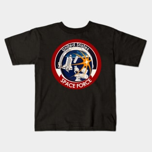 United States Space Force vintage t-shirt Kids T-Shirt
